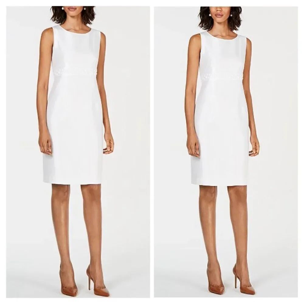 Kasper Embellished Waist Sheath Dress Size 6